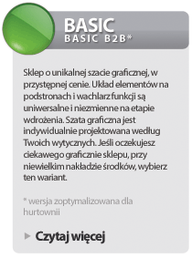 Wersja BASIC - funkcjonalny sklep internetowy IAI-Shop.com z indywidualną grafiką, przy minimalnych kosztach