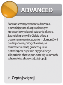 Wersja ADVANCED - bardzo zaawansowany sklep internetowy IAI-Shop.com z indywidualną grafiką i konstrukcją