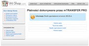 Pic. 4 - Obsługa sklepu ma do swojej dyspozycji kompletne narzędzie do monitorowania wpłat klientów, aktualnego stanu konta oraz wypłat.
