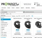 Protarget.pl - maska STANDARD - lista towarów