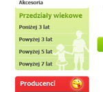 Menu dedykowane - dodatkowe menu dedykowane pod wyszukiwanie towarów względem wieku dziecka