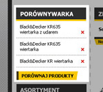 STANDARD Narzędzia - porównywarka towarów z dodawaniem z obu trybów listy oraz z karty pojedynczego towaru