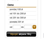 STANDARD AGD/RTV - dowolny zestaw filtrów do zawężania listy znalezionych towarów