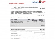 Wniosek kredytowy - klient wypełnia poszczególne pola składając wniosek kredytowy. Dalej kontaktuje się z nim obsługa mBank RATY.