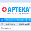 STANDARD Apteka - dwa menu nawigacji w nagłówku sklepu