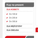 dodatkowe menu nawigacji - do dowolnego wykorzystania, na przykład jako alternatywny sposób odnalezienia towarów
