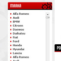 Dodatkowe menu nawigacji - dwa rodzaje menu pozwalają wyszukiwać na dwa sposoby, na przykład po marce samochodu lub po rodzaju części