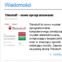 Pole na newsy na stronie głównej - przekaż klientom informacje o premierach, nowościach, testach