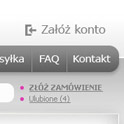 Menu w nagłówku - niewielkie, przyciągające oko menu najważniejszych informacji
